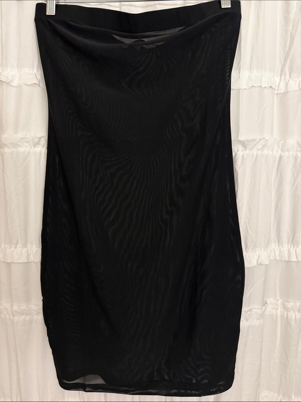 Classic Black Midi Dress- Women's Elegant Pencil Shear Dress